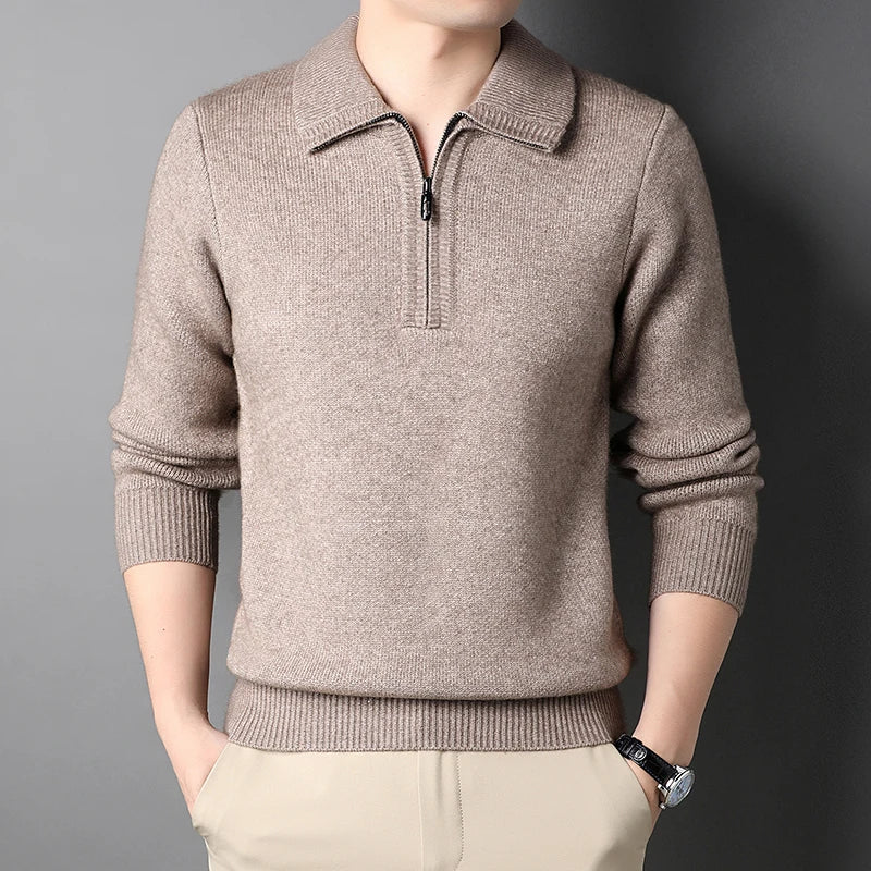 Chic Cashmere Zip Sweater
