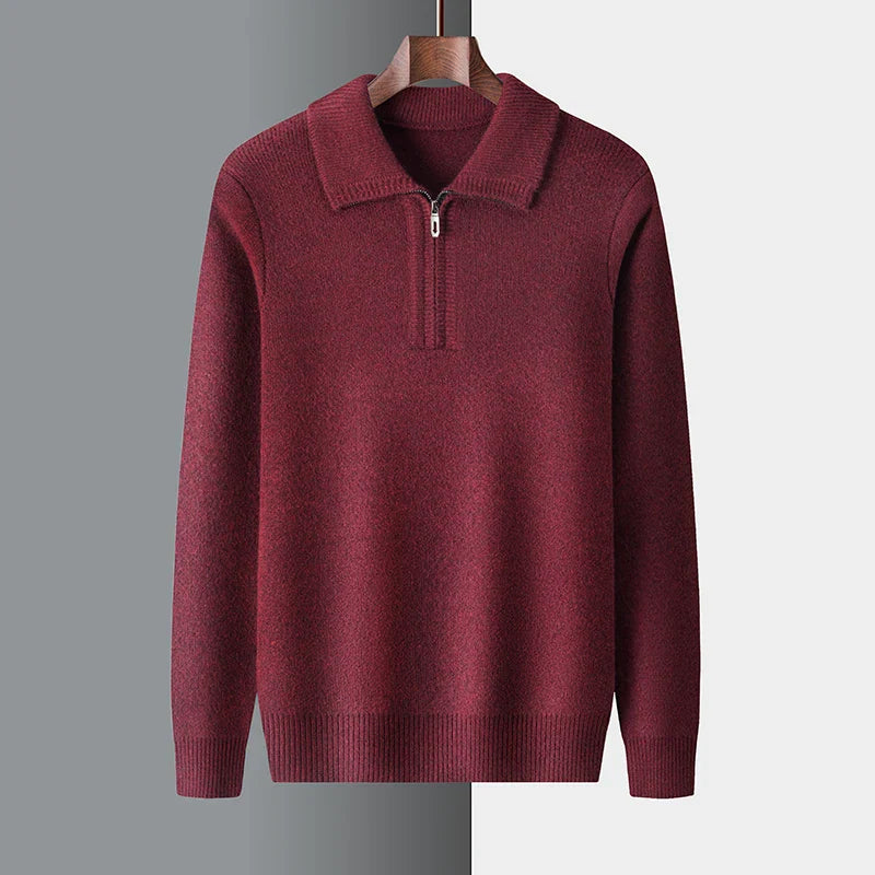 Chic Cashmere Zip Sweater