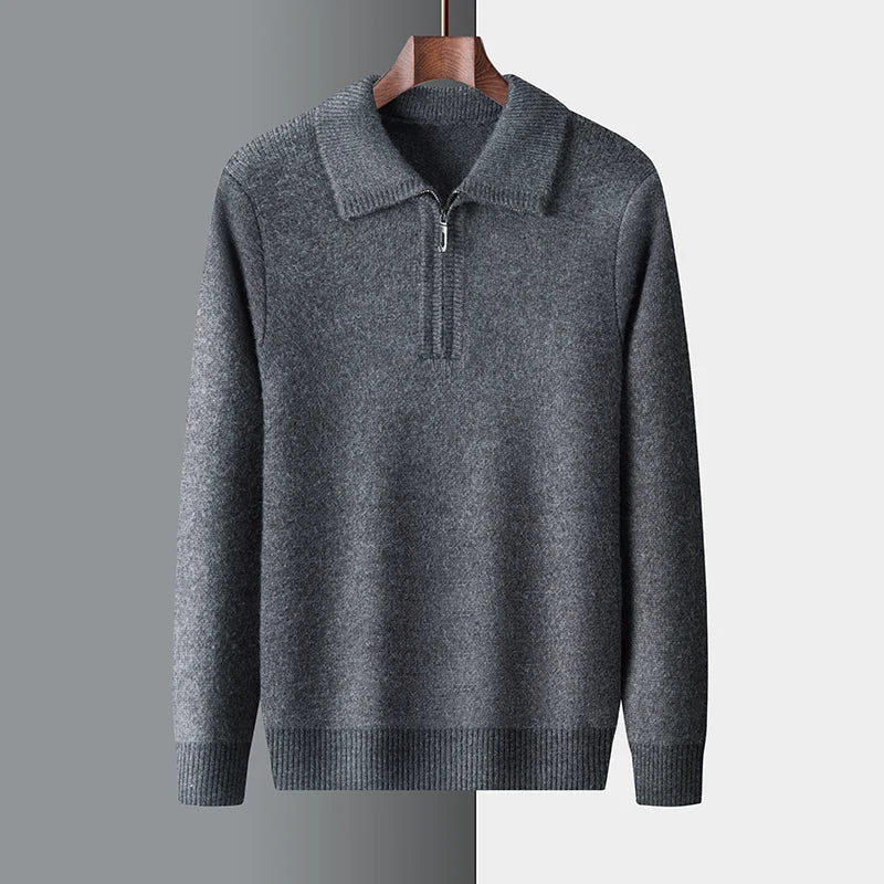 Chic Cashmere Zip Sweater