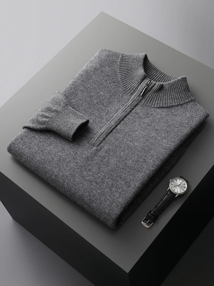 Florence Cashmere Zip Sweater