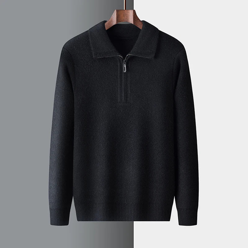 Chic Cashmere Zip Sweater