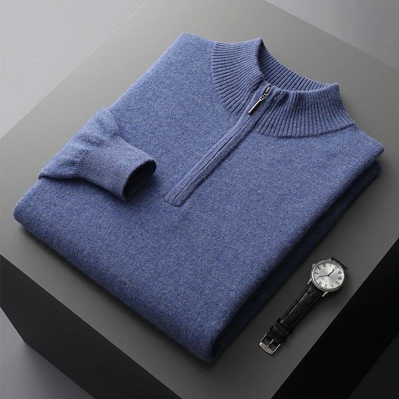Florence Cashmere Zip Sweater