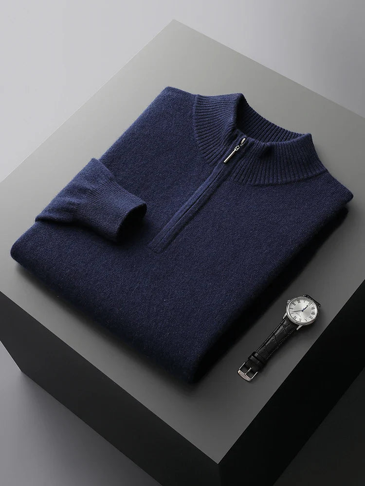 Florence Cashmere Zip Sweater