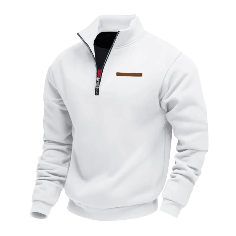 Casual Fleece Zip Sweater