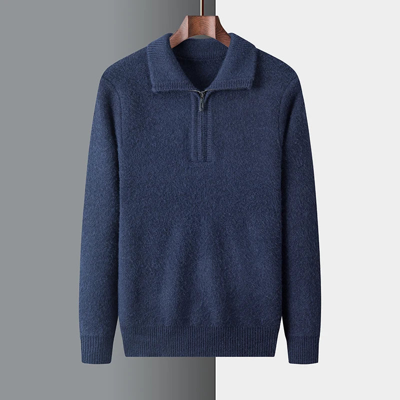Chic Cashmere Zip Sweater