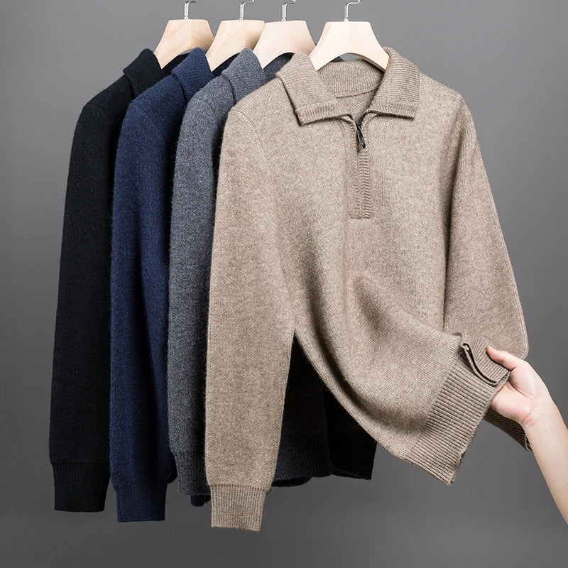 Chic Cashmere Zip Sweater