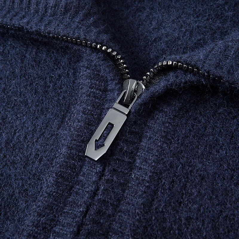 Chic Cashmere Zip Sweater