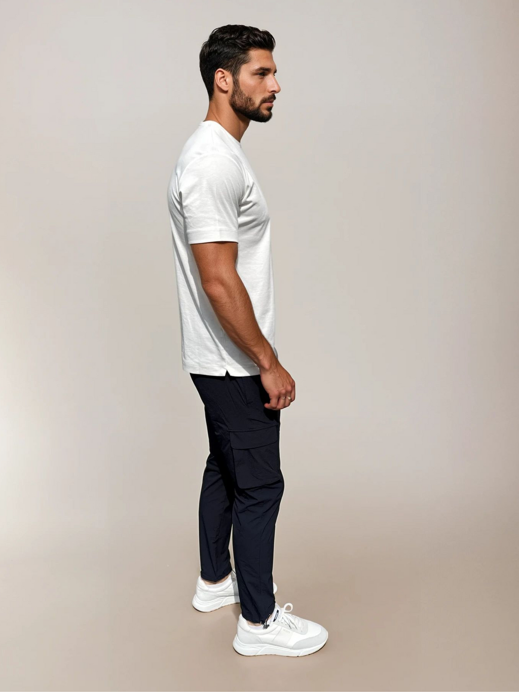 Cargo Tech Trousers - Deep Navy