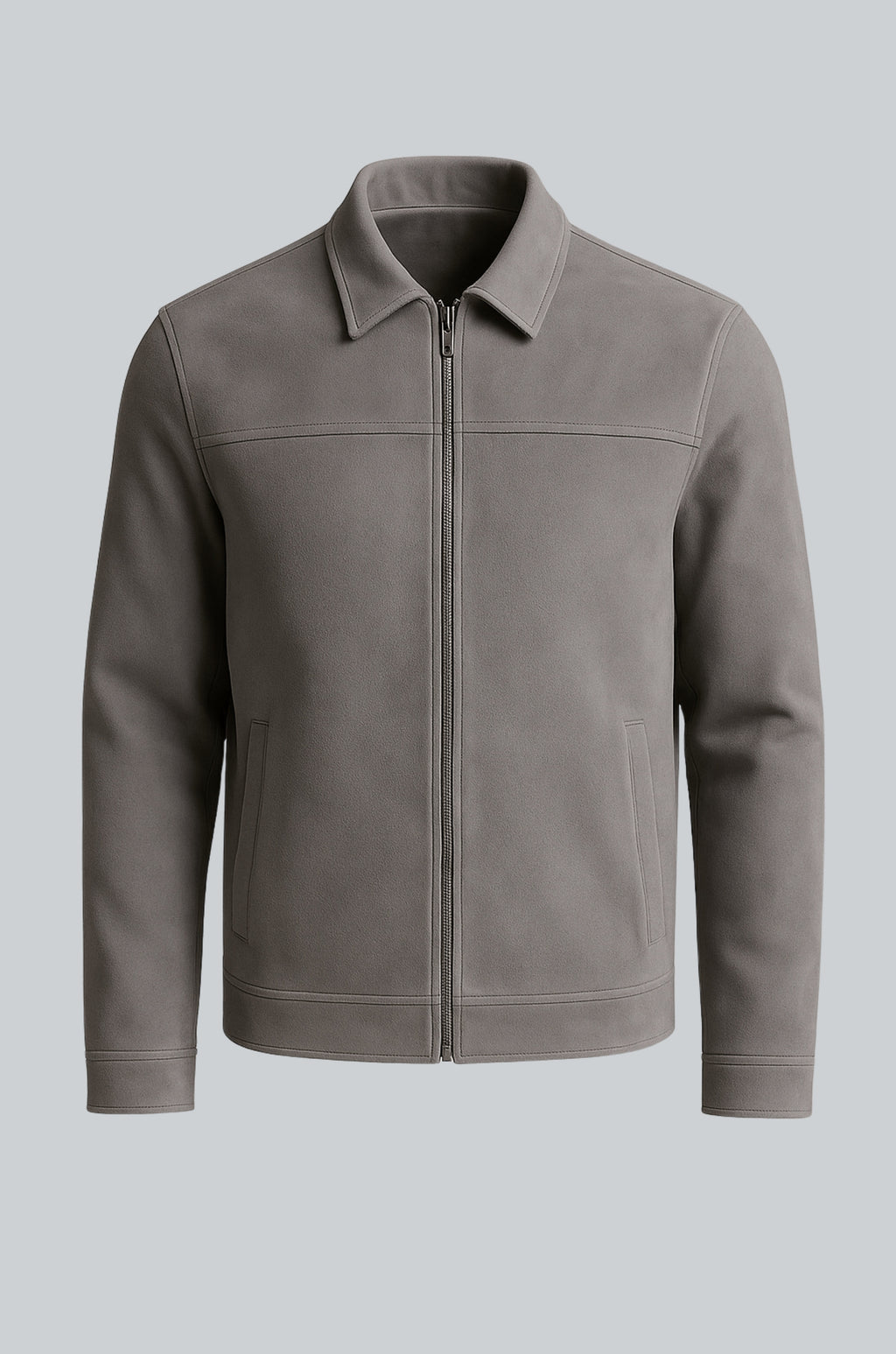 Gray Suede Men's Jacket