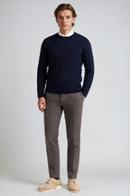 Men's Classic Crew Neck Pullover Sweater - Navy Blue