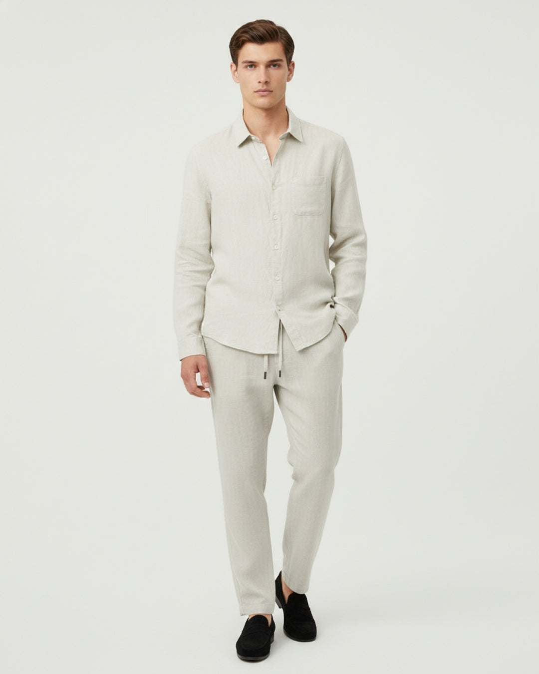 Altavita Linen City Summer Set - Beige
