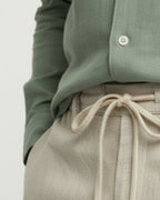 Altavita Linen City Summer Set - Green/Beige