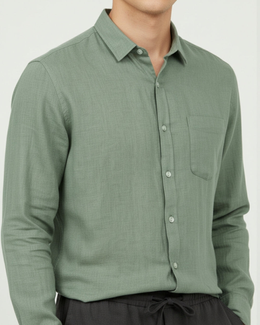 Altavita Linen City Summer Set - Green/Black