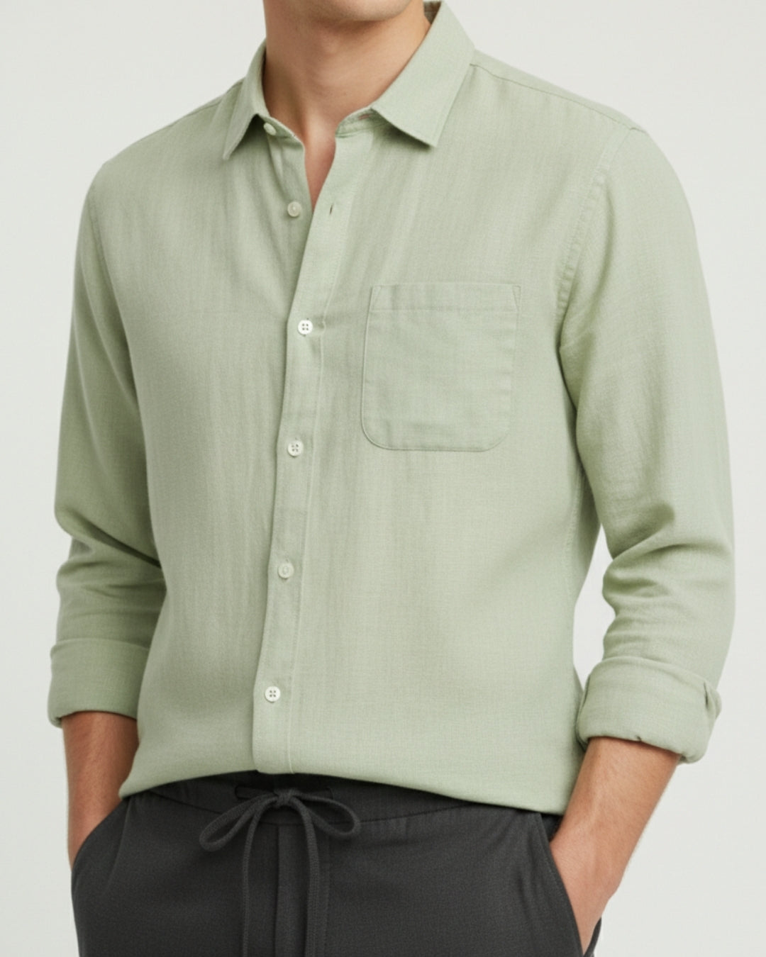 Altavita Linen City Summer Set - Mint/Black