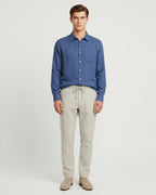 Altavita Linen City Summer Set - Navy/Beige