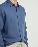 Altavita Linen City Summer Set - Navy/Beige