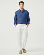 Altavita Linen City Summer Set - Navy/White