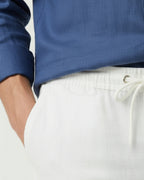 Altavita Linen City Summer Set - Navy/White