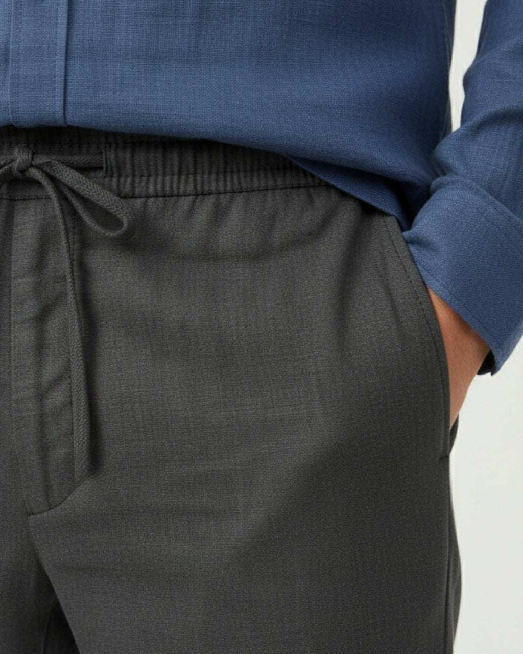 Altavita Linen City Summer Set - Navy/Black