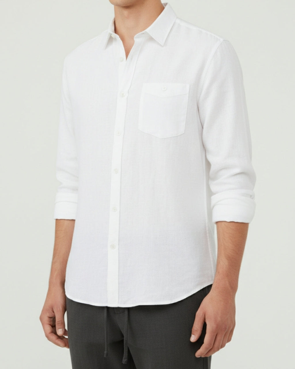 Altavita Linen City Summer Set - White/Black