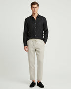 Altavita Linen City Summer Set - Black/Beige