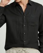 Altavita Linen City Summer Set - Black/Beige