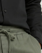 Altavita Linen City Summer Set - Black/Green