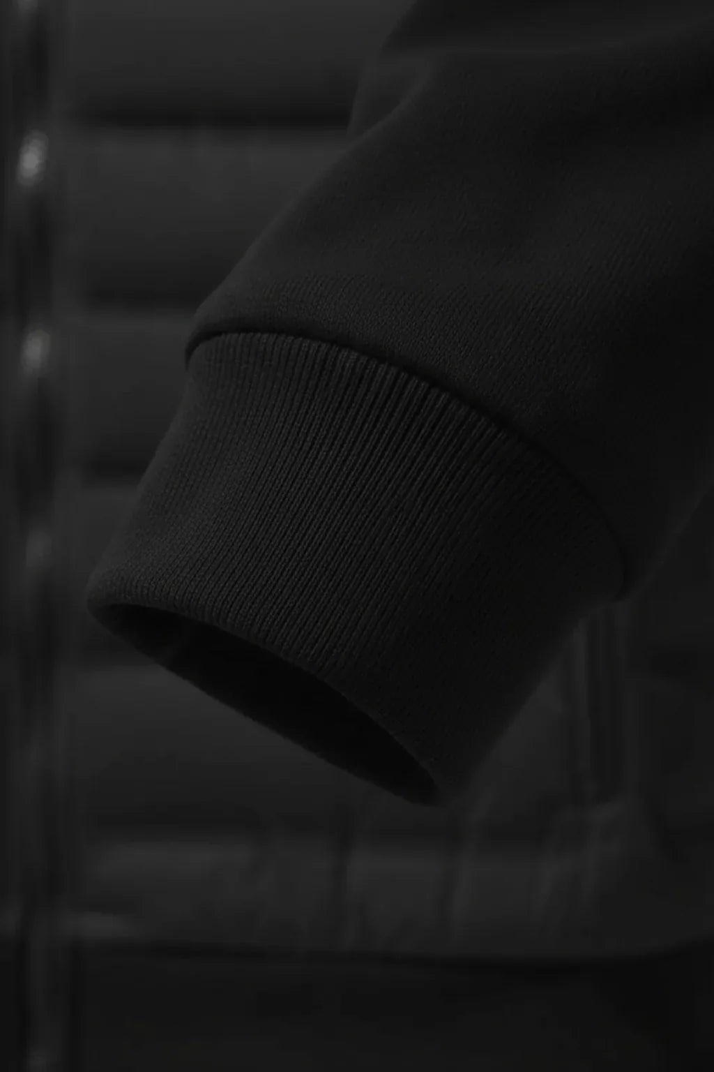 Loose Fit Hooded Down Jacket - Black