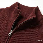 Men's Half-Zip Sweater with Stand Collar