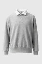 The Contrast Polo — Grey