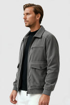 Men's Corduroy Jacket - Grey