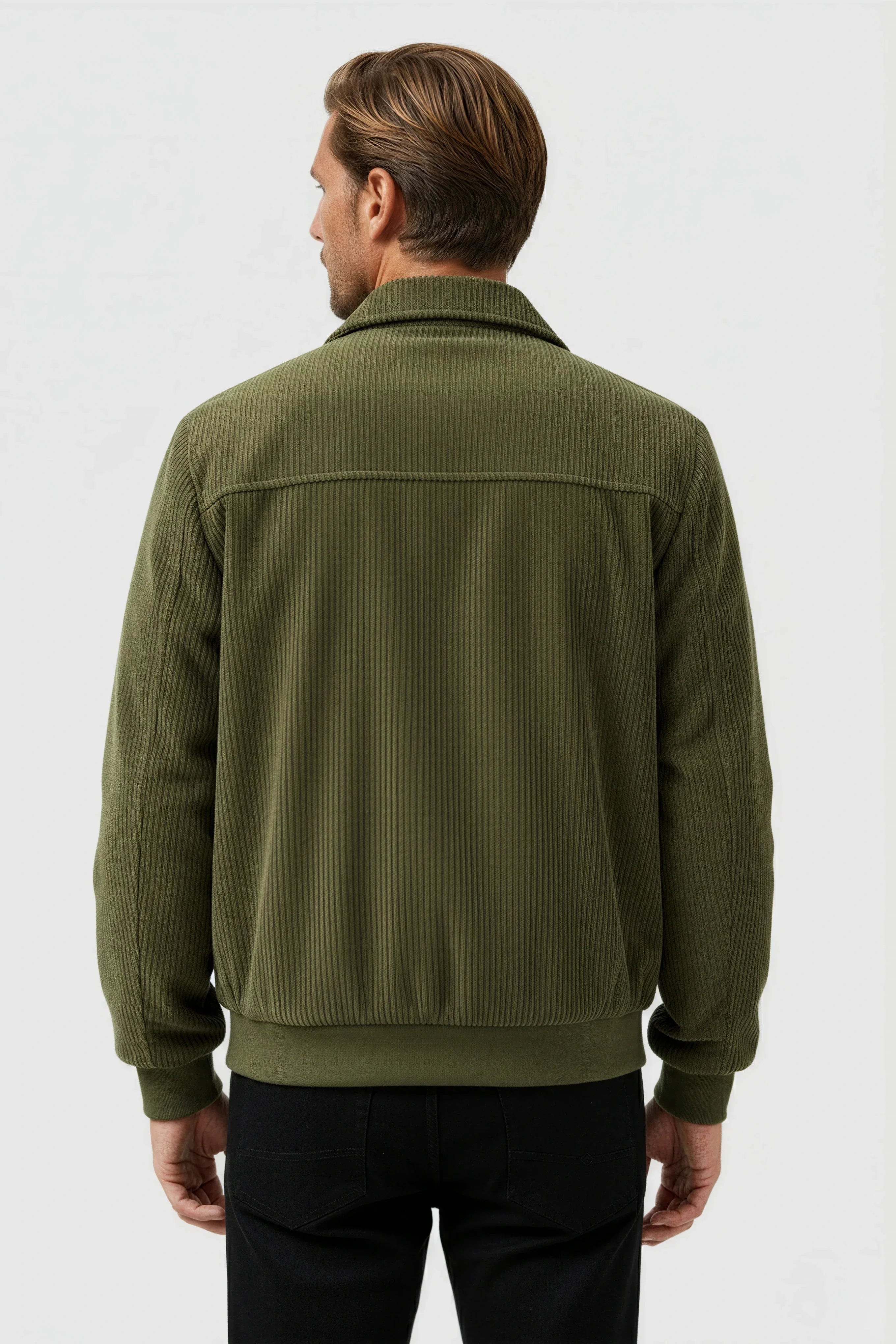 Men's Corduroy Jacket - Army Green