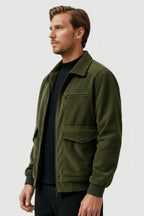 Men's Corduroy Jacket - Army Green