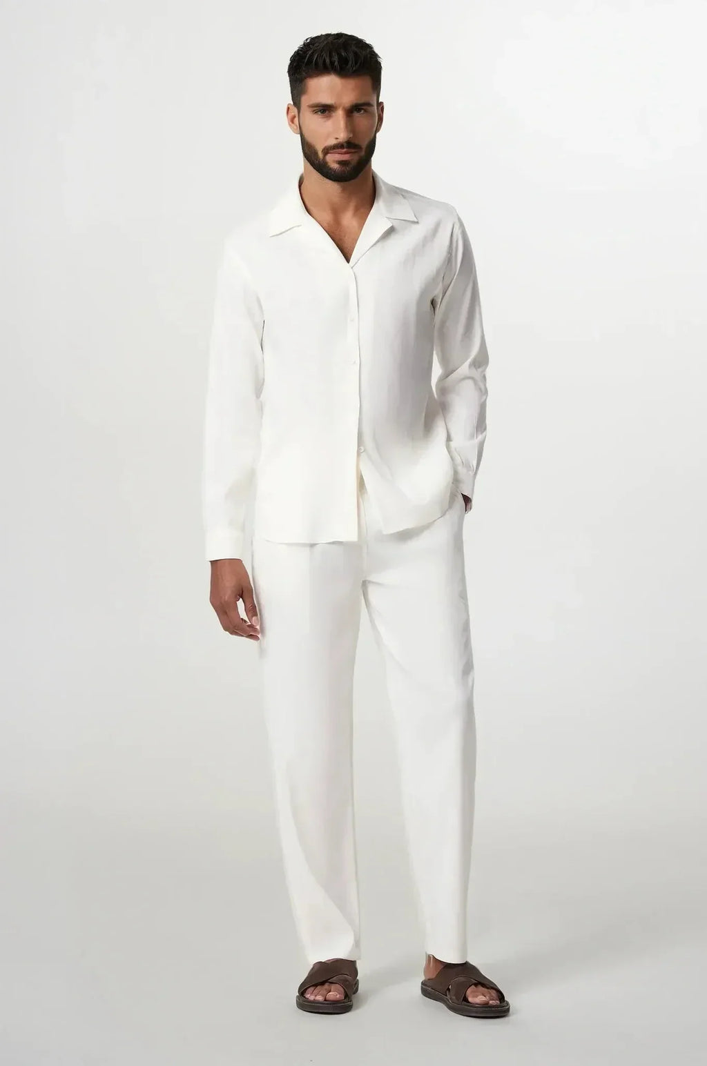 Porcelain Linen Trousers