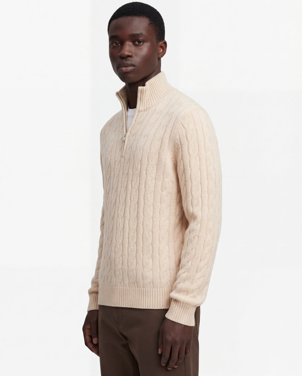 Toledo Half-Zip Sweater - Beige