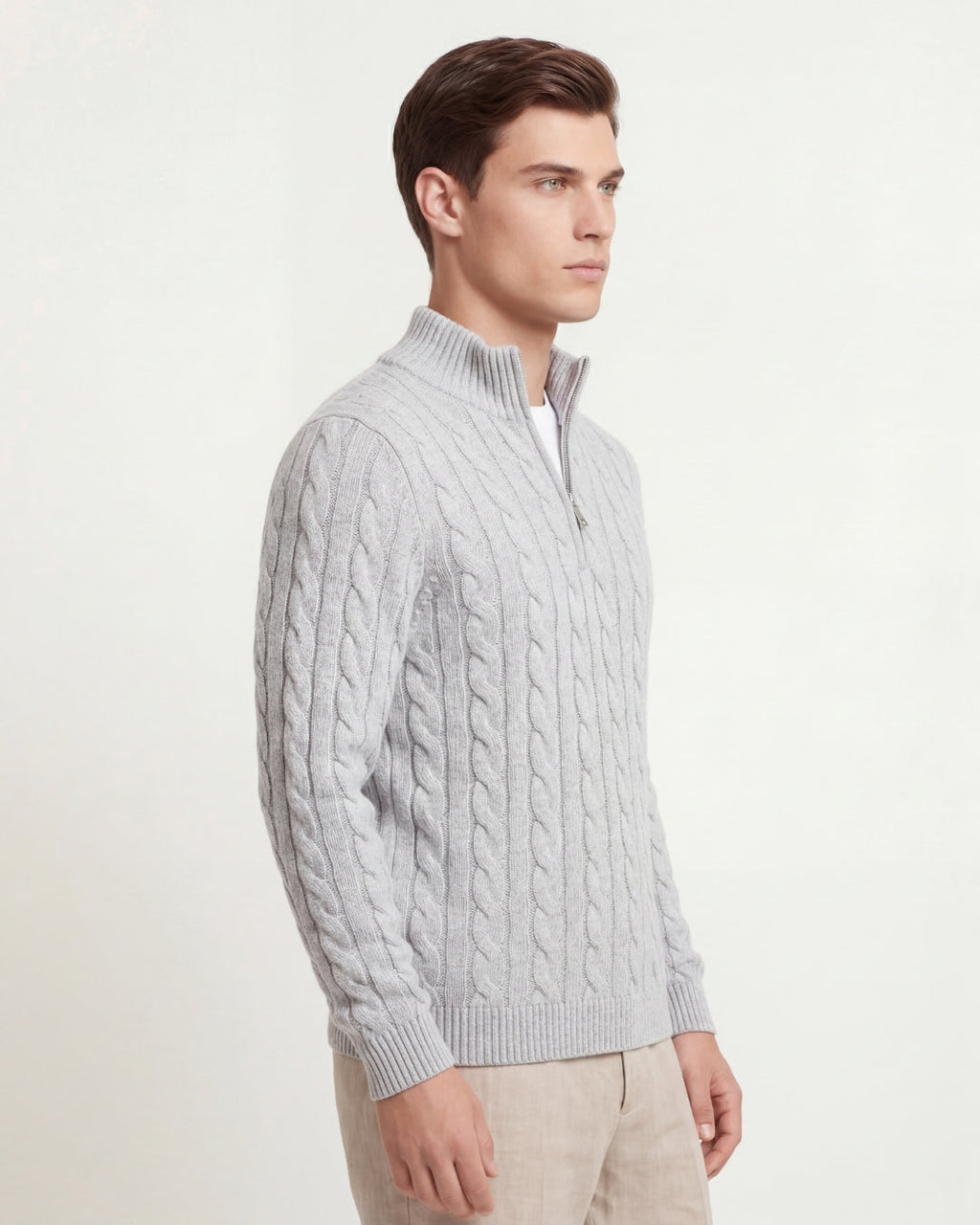 Toledo Half Zip Jumper - Grey