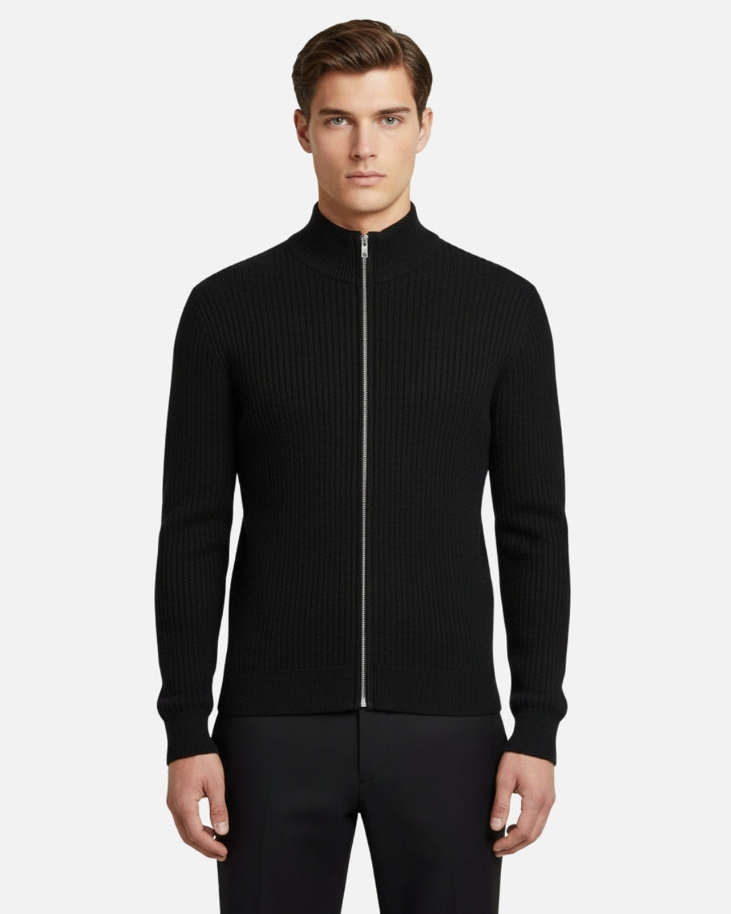 Aragón Zip Sweater - Black