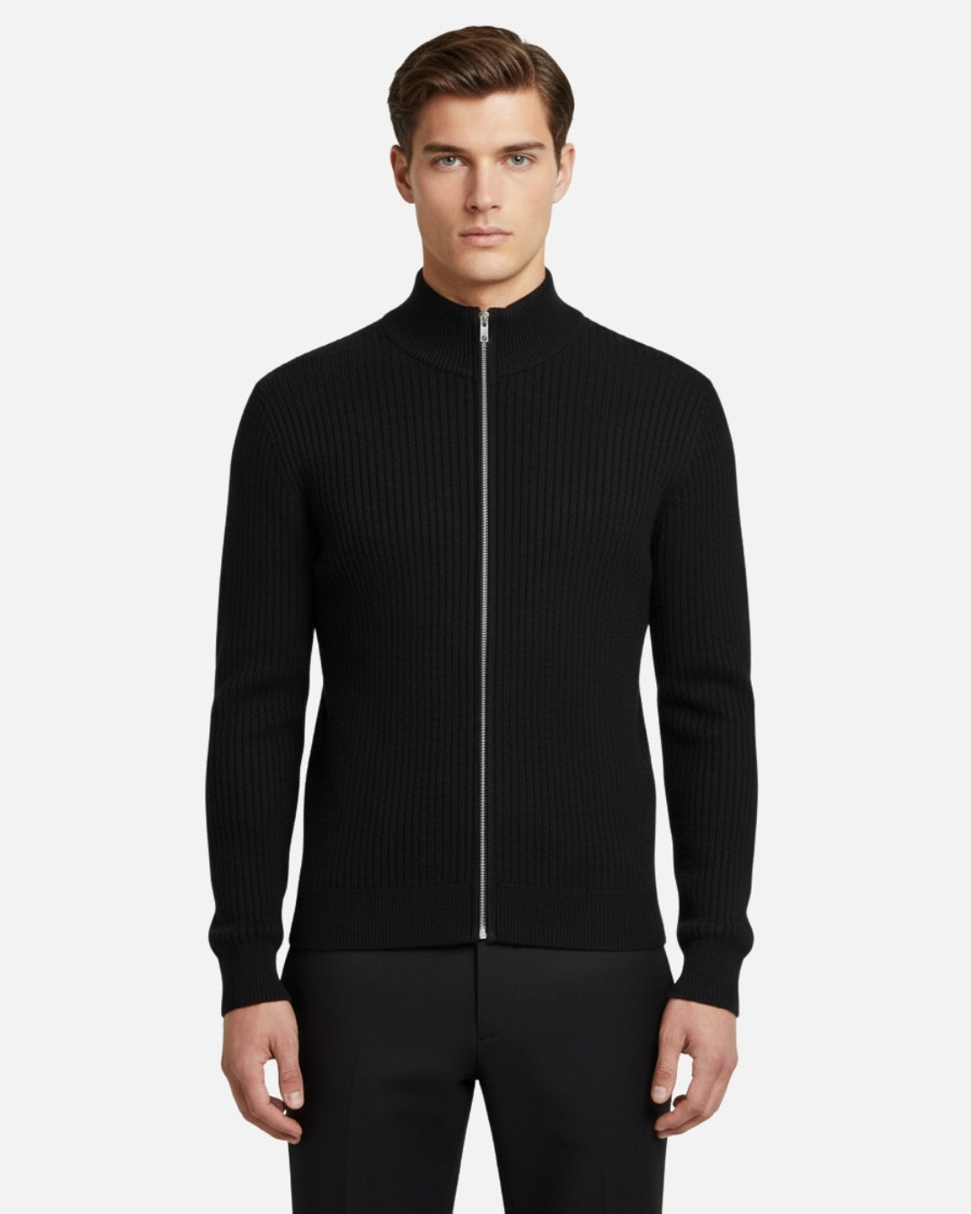 Aragón Zip Sweater - Black