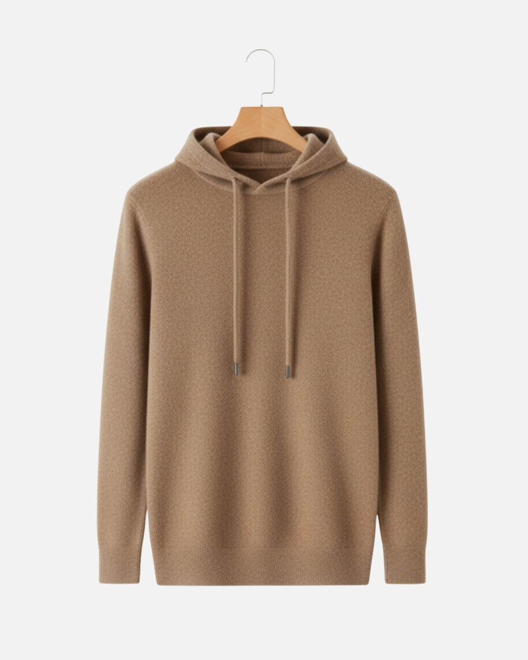 Merino Wool Basics Hoodie - Camel