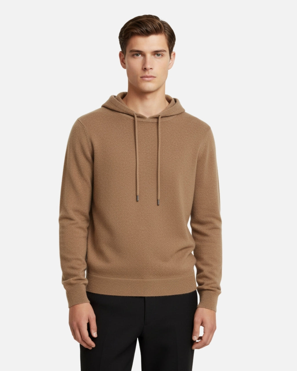 Merino Wool Basics Hoodie - Camel