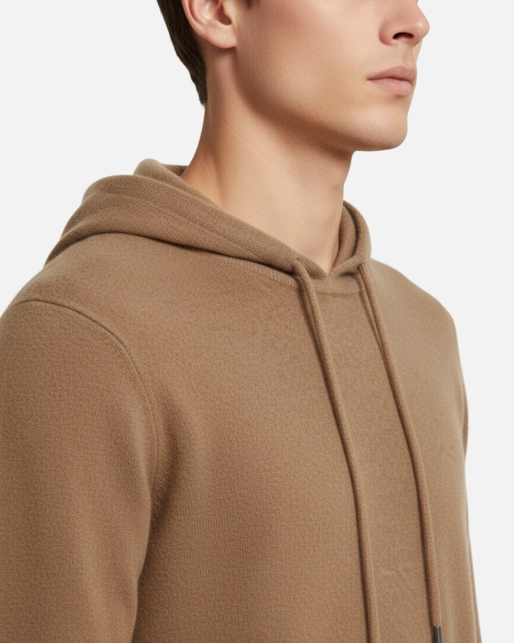 Merino Wool Basics Hoodie - Camel