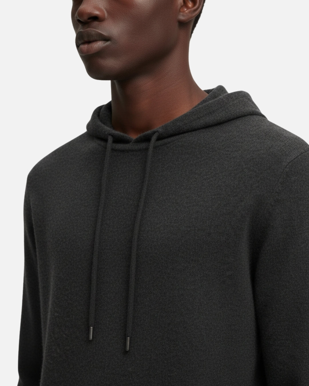 Merino Wool Basics Hoodie - Graphite