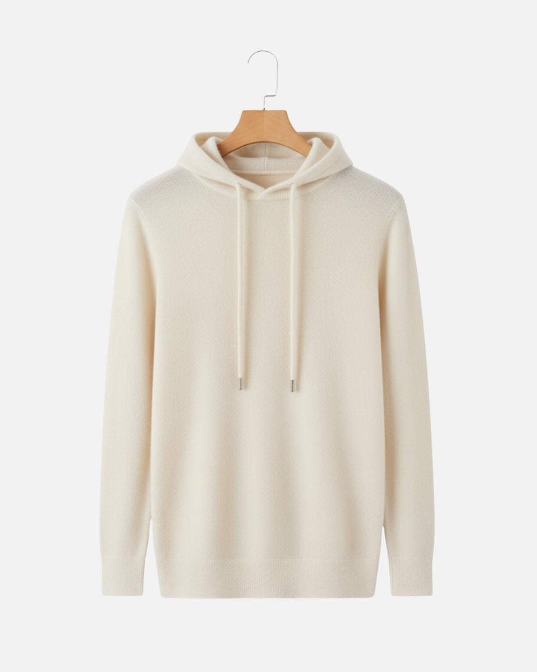 Merino Wool Basics Hoodie - Ivory
