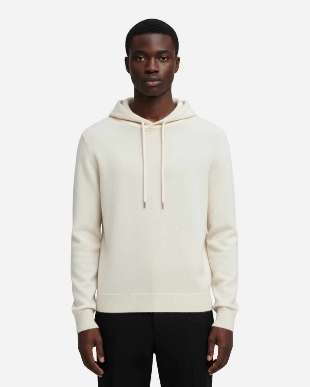 Merino Wool Basics Hoodie - Ivory