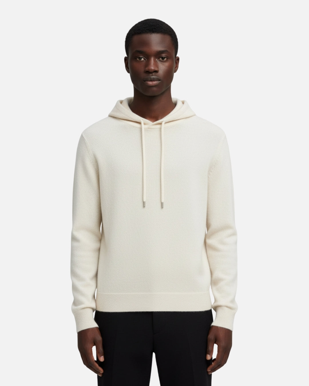 Merino Wool Basics Hoodie - Ivory