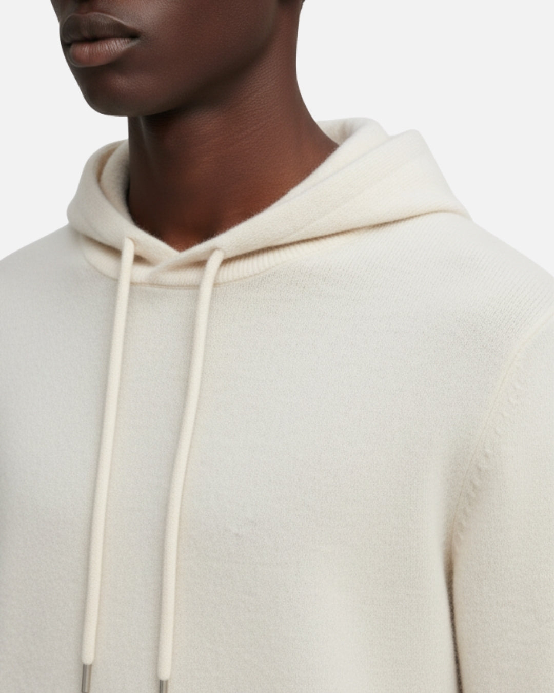 Merino Wool Basics Hoodie - Ivory