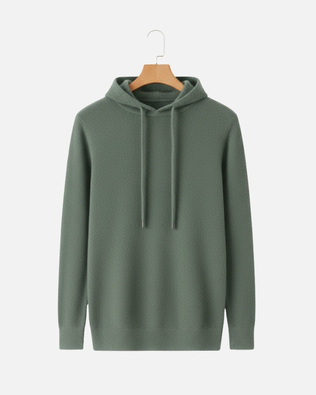 Merino Wool Basics Hoodie - Olive