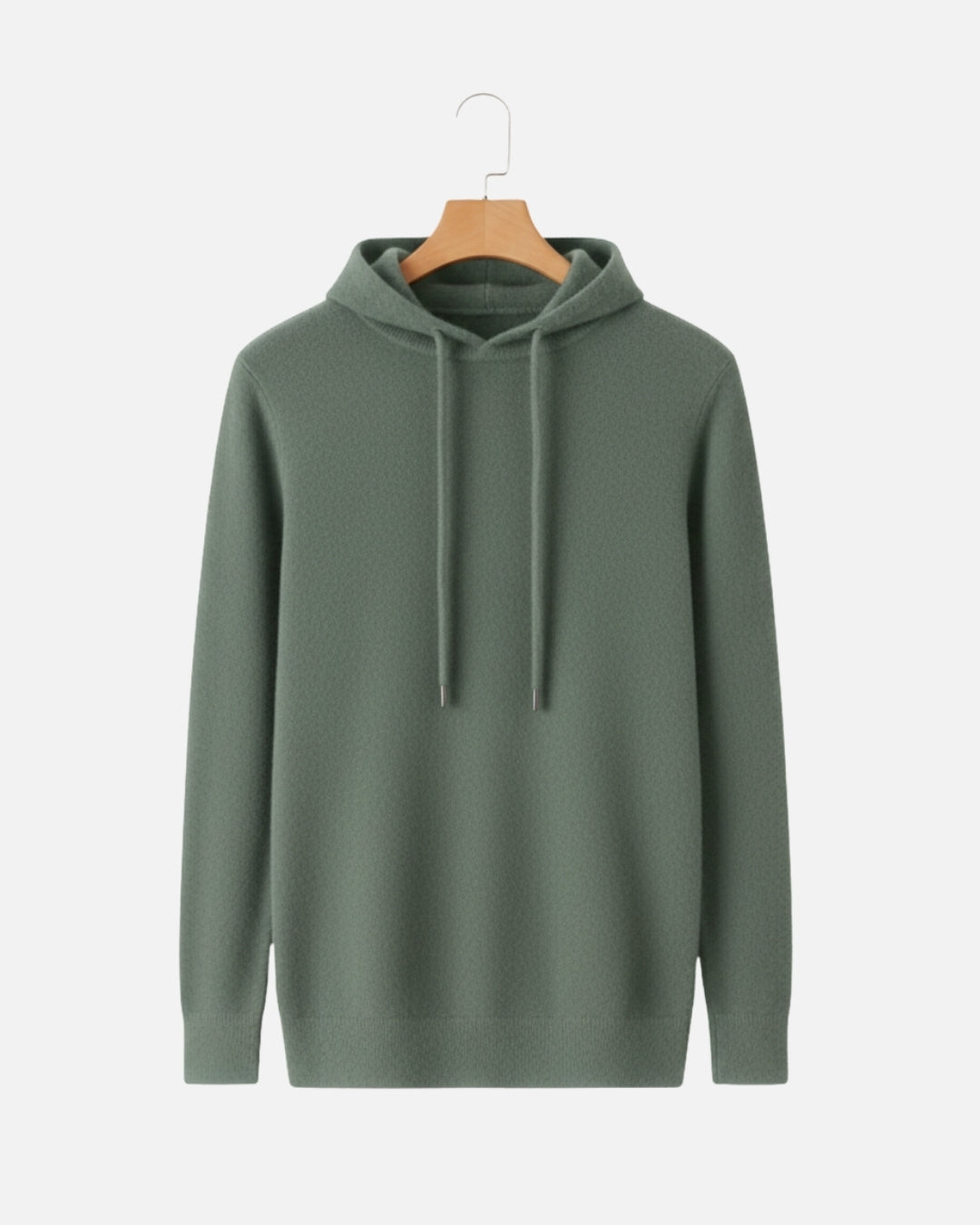 Merino Wool Basics Hoodie - Olive