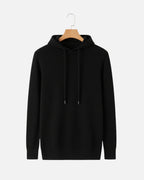 Merino Wool Basics Hoodie - Black