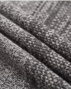 Merino Wool Crewneck Gradient Sweater - Grey